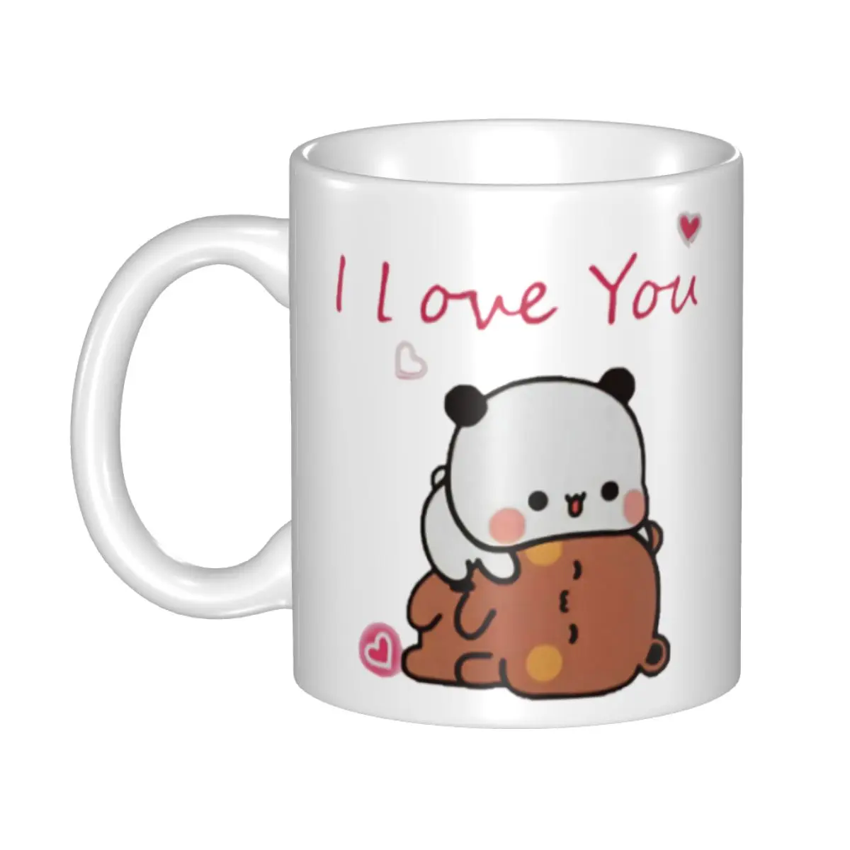 Coffee Tea Love - 판다와 브라우니 커피 머그컵 DIY 개인