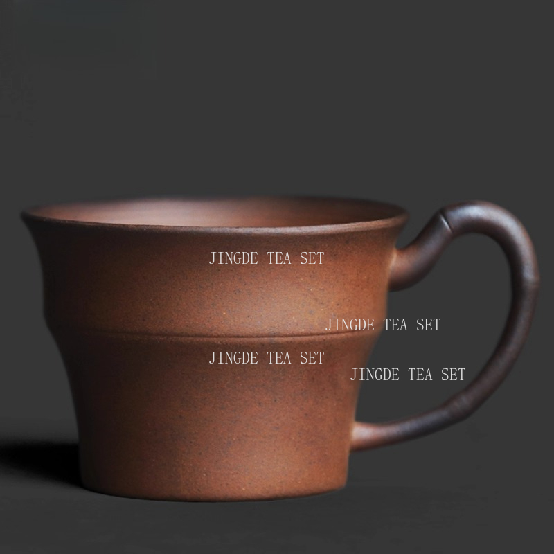 Coffee Tea In Chinese - 거친 도자기 대나무 손잡이 찻잔 중국