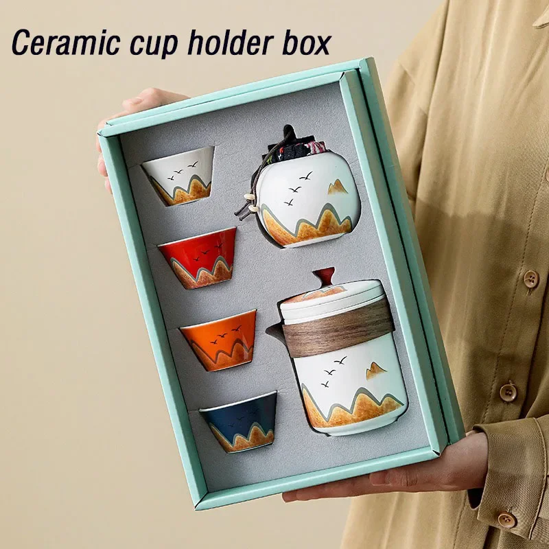 Coffee Tea Canister Set - 중국 스타일 세라믹 찻잔, 도자기 세라믹