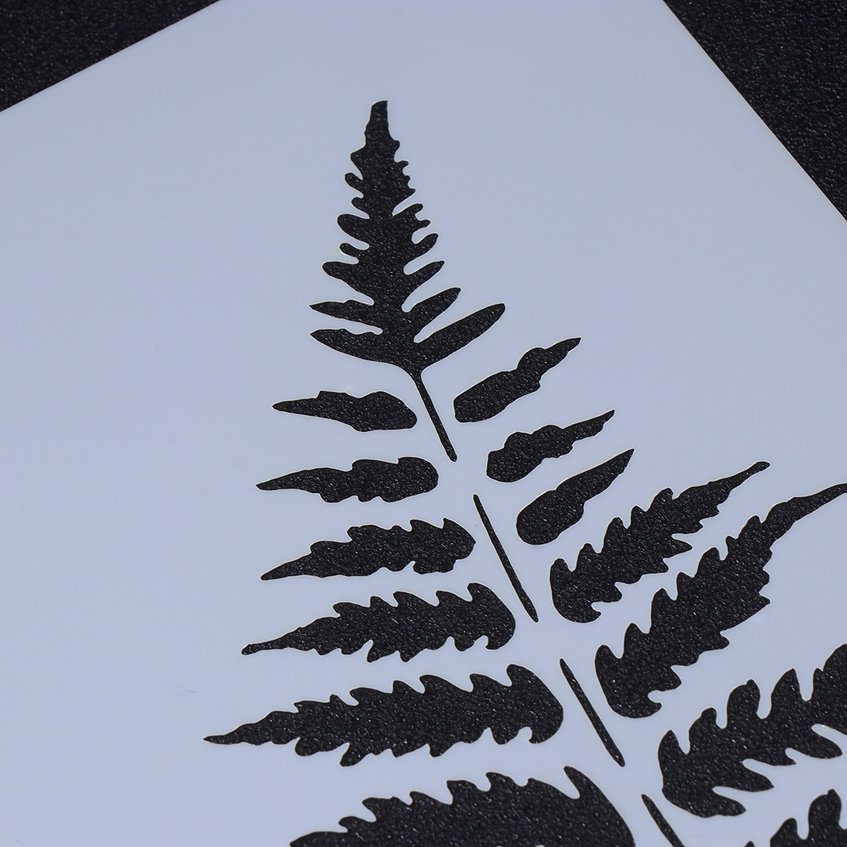 Coffee Stencil Art - 5개 세트의 식물 잎 디자인 케이크