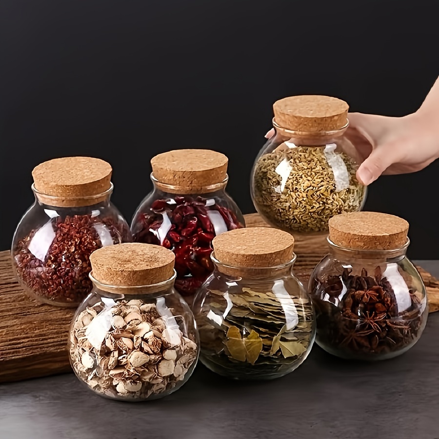 Coffee Tea Sugar Canisters - 500ML 투명 유리 보관 용기, 커피,