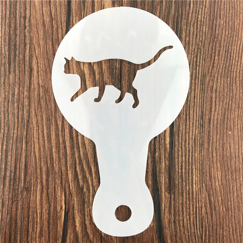 Coffee Stencil Art - 5Pcs DIY 커피 라떼 아트 스텐실