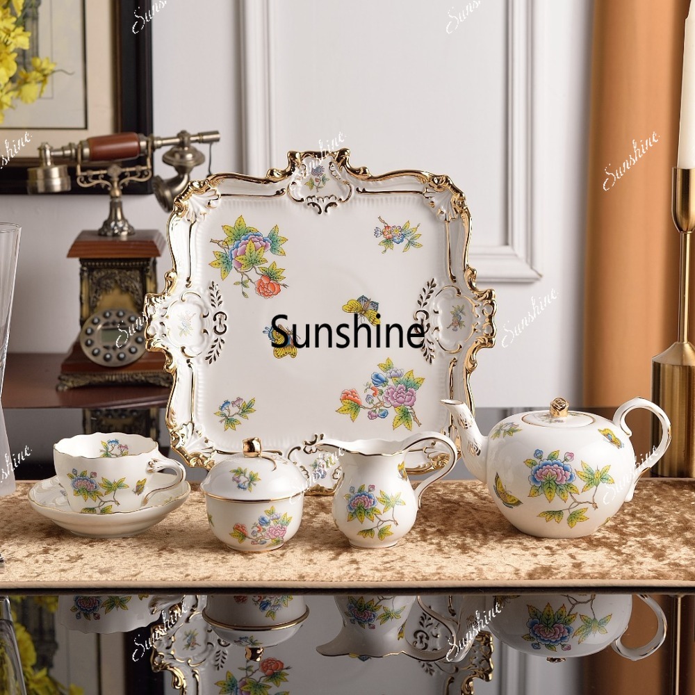 Coffee Tea For Garden - 헝가리 꽃무늬 정원풍 애프터눈 티 세트