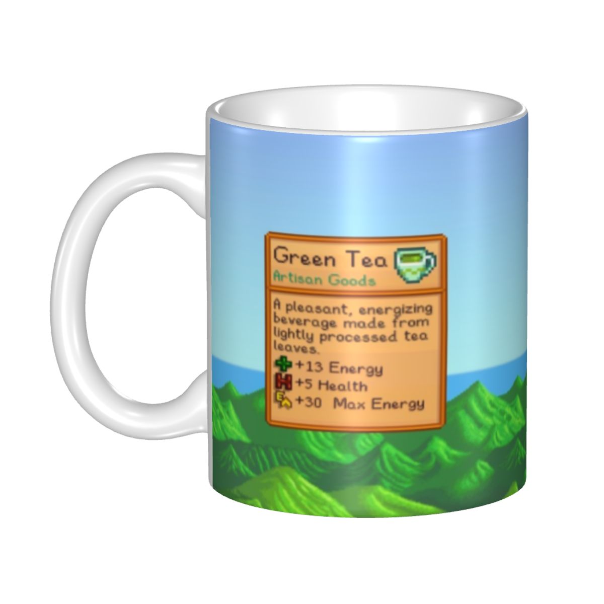 Valley Tea And Coffee - Stardew Valley 녹차 머그컵 맞춤형 세라믹