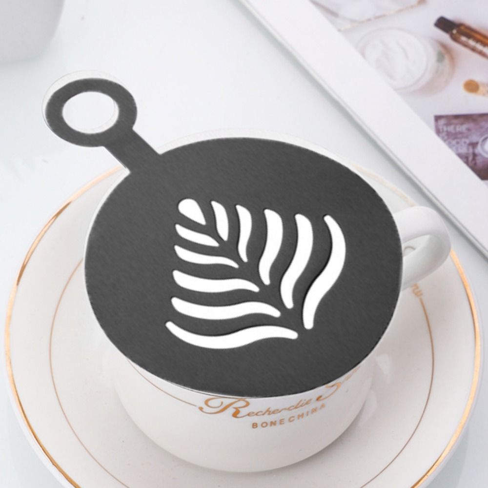 4개입 스테인리스 스틸 라떼 커피 스텐실 재사용 가능한 - Coffee Stencil Art 리뷰 및 가격
