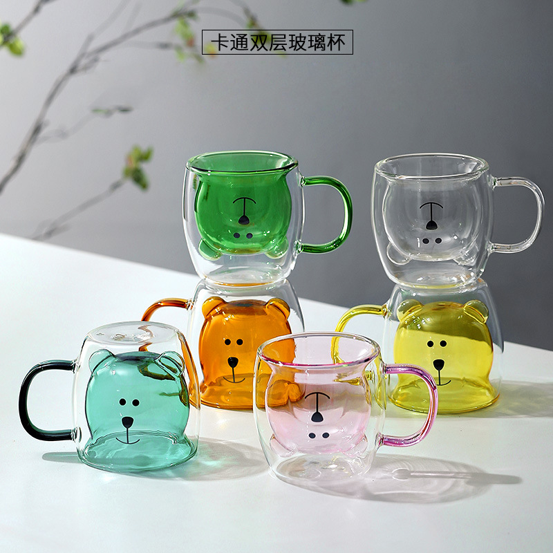 이중 벽 유리 커피 컵, 내열성 차 음료 컵, 위스키  - Coffee Tea Vodka 리뷰 및 가격