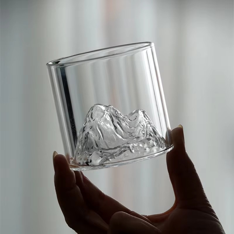 170Ml 일본 위스키 유리 컵 3D 후지산 물 유리  - Coffee Tea Vodka 리뷰 및 가격