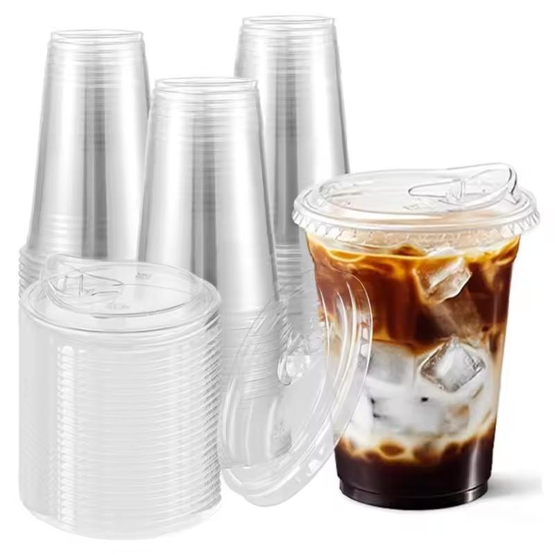 10pc 일회용 PET 플라스틱 컵 아이스 커피 밀크티 - Lemon Tea Coffee 리뷰 및 가격