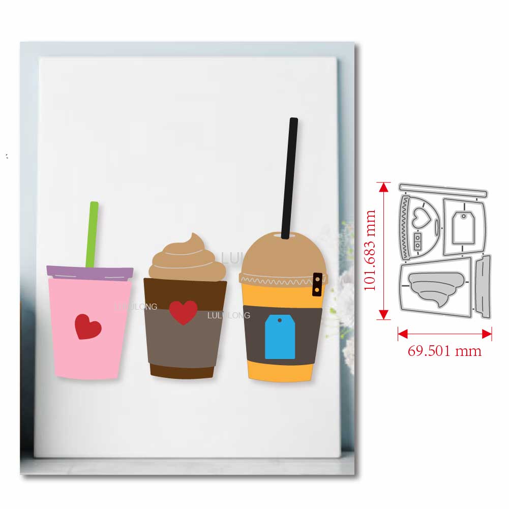 2025 금속 절단 다이 스크랩북 앨범 종이 카드 커피 - Coffee Stencil Art 리뷰 및 가격