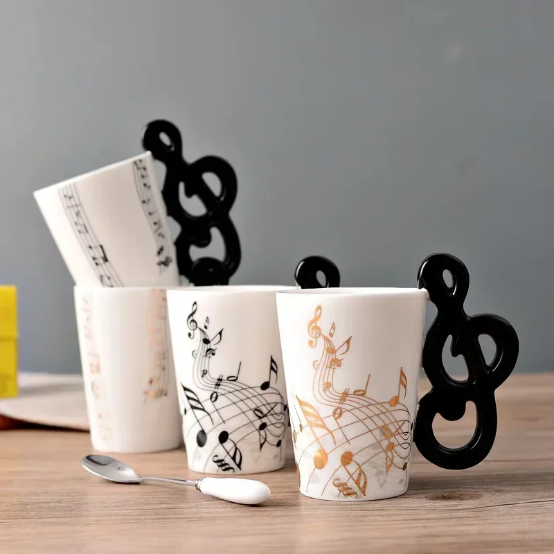 참신 음악 노트 컵 세라믹 기타 커피 머그잔 성격 차/ - Lemon Tea Coffee 리뷰 및 가격