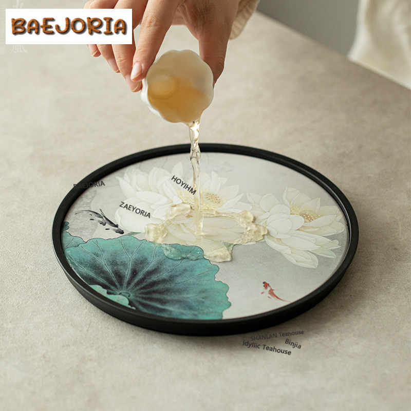 중국풍 창의적인 물흡수 차 트레이, 미적 감각의 스낵  - Coffee Tea In Chinese 리뷰 및 가격