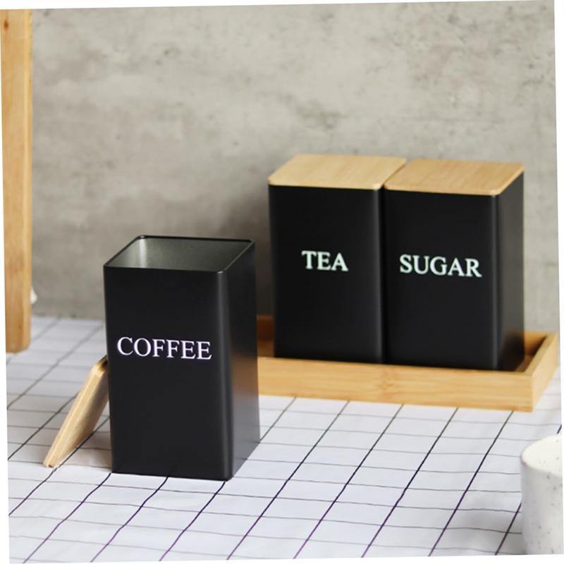 3종 세트 차 커피 설탕 보관 용기 세트(트레이 포함) - Coffee Tea Canister Set 리뷰 및 가격