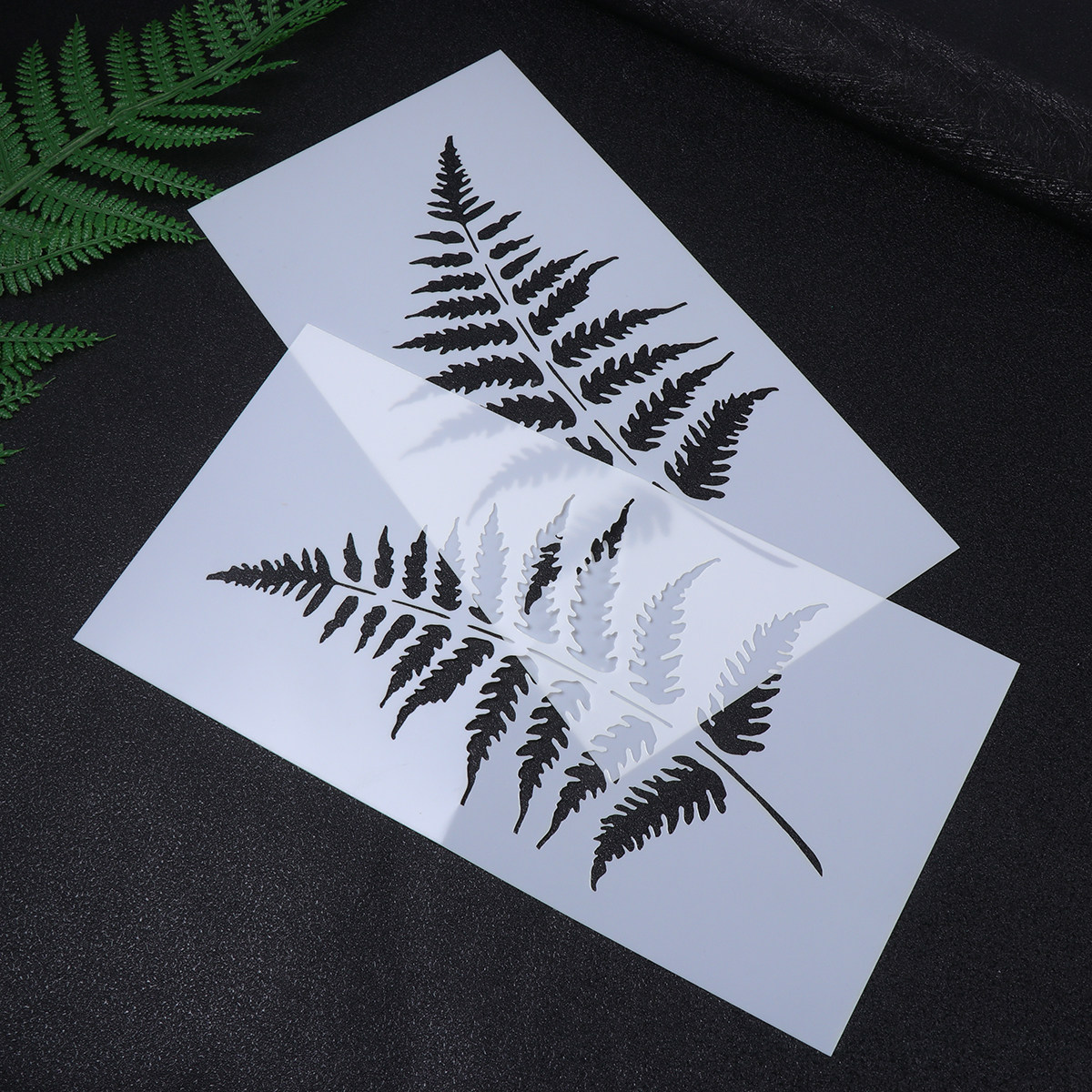 5개 세트의 식물 잎 디자인 케이크 스텐실, 우아한 디 - Coffee Stencil Art 리뷰 및 가격