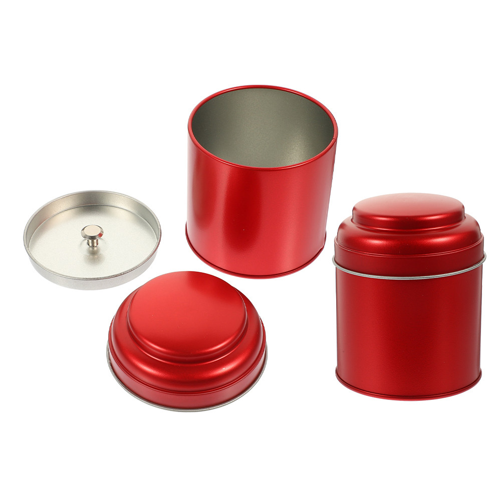 2개 세트, 금속 재질의 둥근 모양 티 캐니스터, 밀폐 - Coffee Tea Sugar Canisters 리뷰 및 가격
