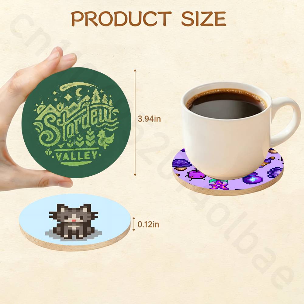 S-Stardew V-Valley 나무 컵 받침대 차  - Valley Tea And Coffee 리뷰 및 가격