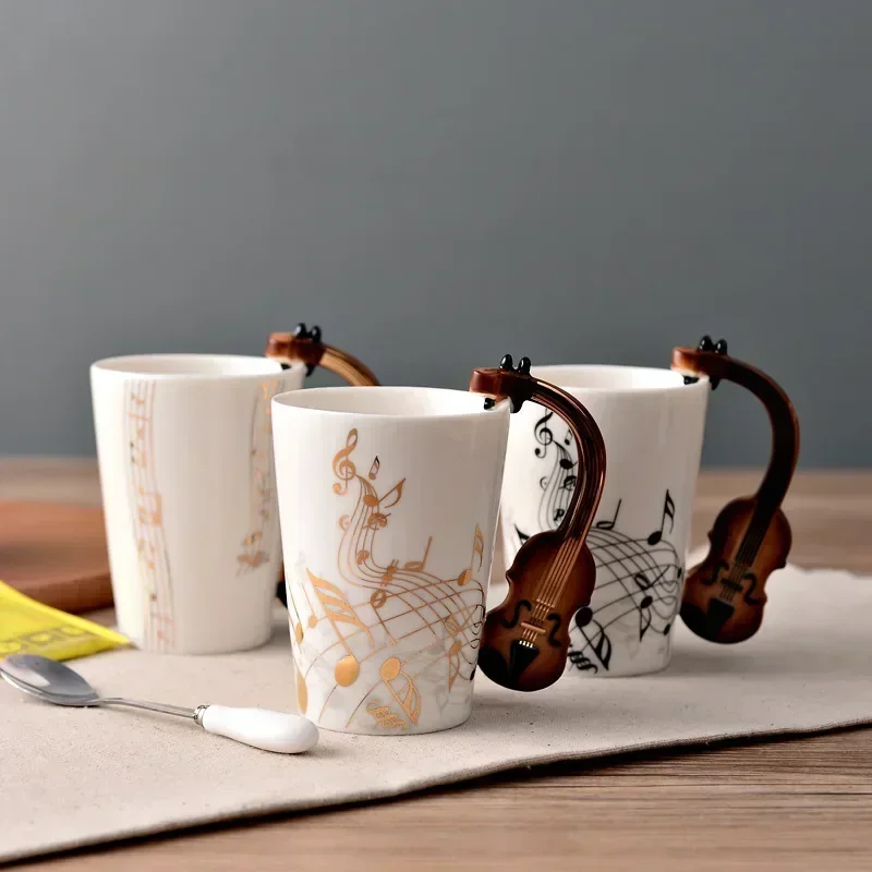참신한 음표 모양 컵 세라믹 기타 커피 머그컵 개성있는 - Lemon Tea Coffee 리뷰 및 가격