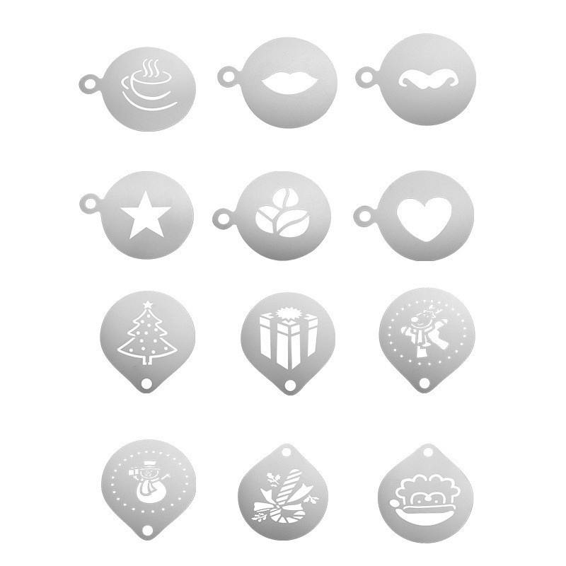 스테인레스 스틸 카페 폼 템플릿, 바리스타 스텐실, 몰 - Coffee Stencil Art 리뷰 및 가격