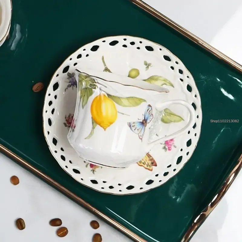 1pc 레몬 에스프레소 컵, 우아한 차 세트 유럽 스타 - Lemon Tea Coffee 리뷰 및 가격