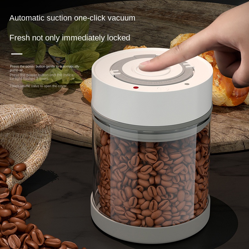 전기 진공 커피 원두 유리 보관 항아리, 대형 설탕 차 - Coffee Tea Sugar Canisters 리뷰 및 가격