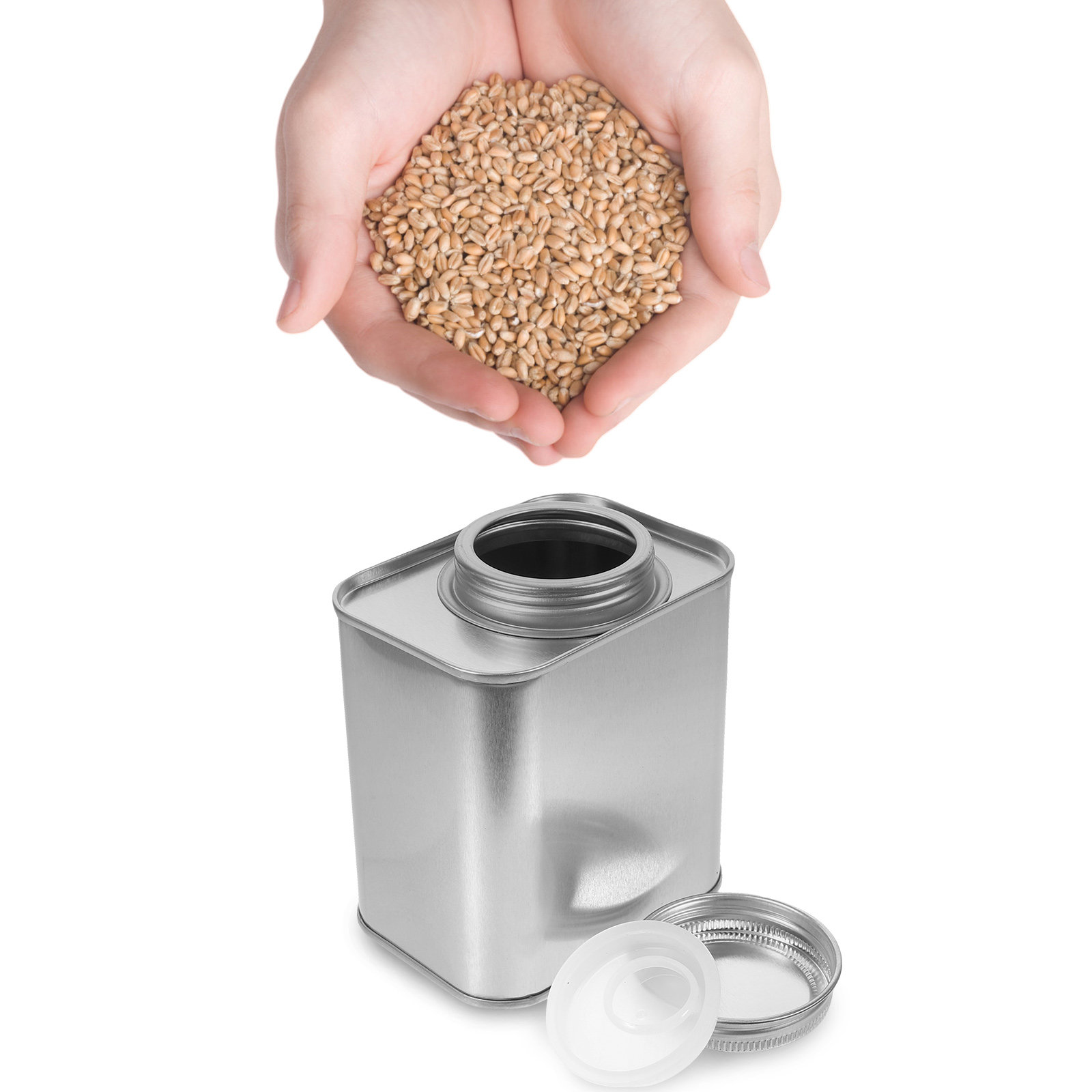 4개 세트의 밀폐형 주석 용기 세트, 커피 원두, 차, - Coffee Tea Canister Set 리뷰 및 가격