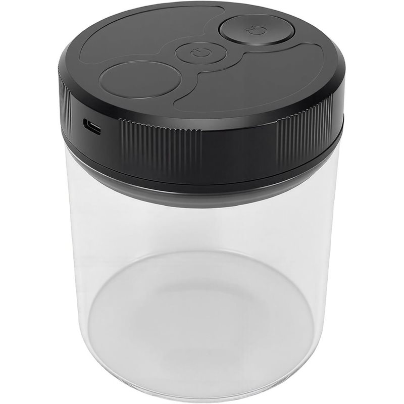 자동 진공 커피 보관 용기 700ml, 내열 유리 재질 - Coffee Tea Sugar Canisters 리뷰 및 가격