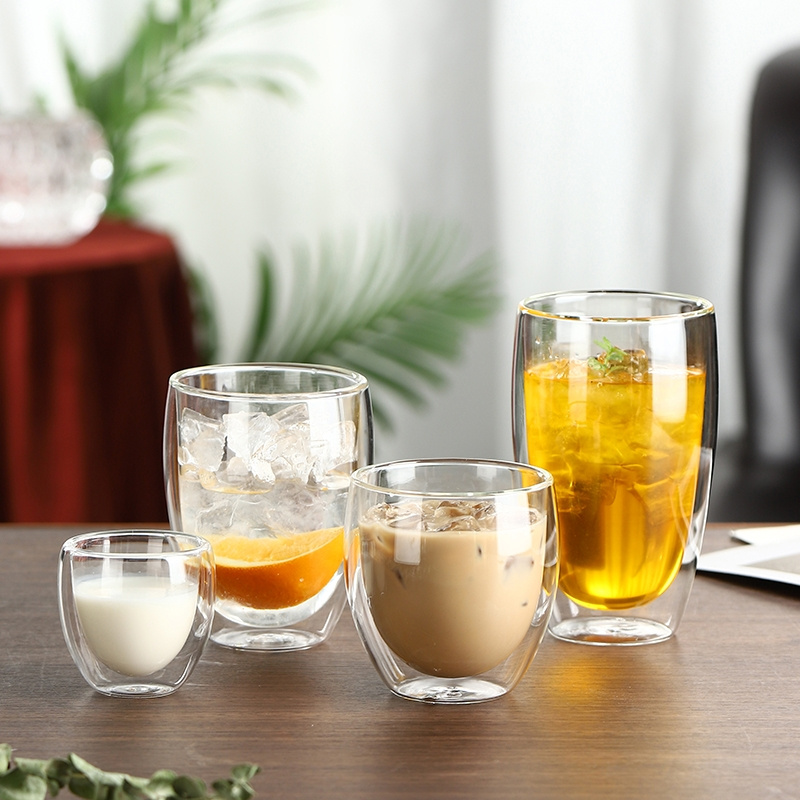 뚜껑이 달린 이중벽 높은 붕규산염 유리 머그잔, 내열성 - Lemon Tea Coffee 리뷰 및 가격