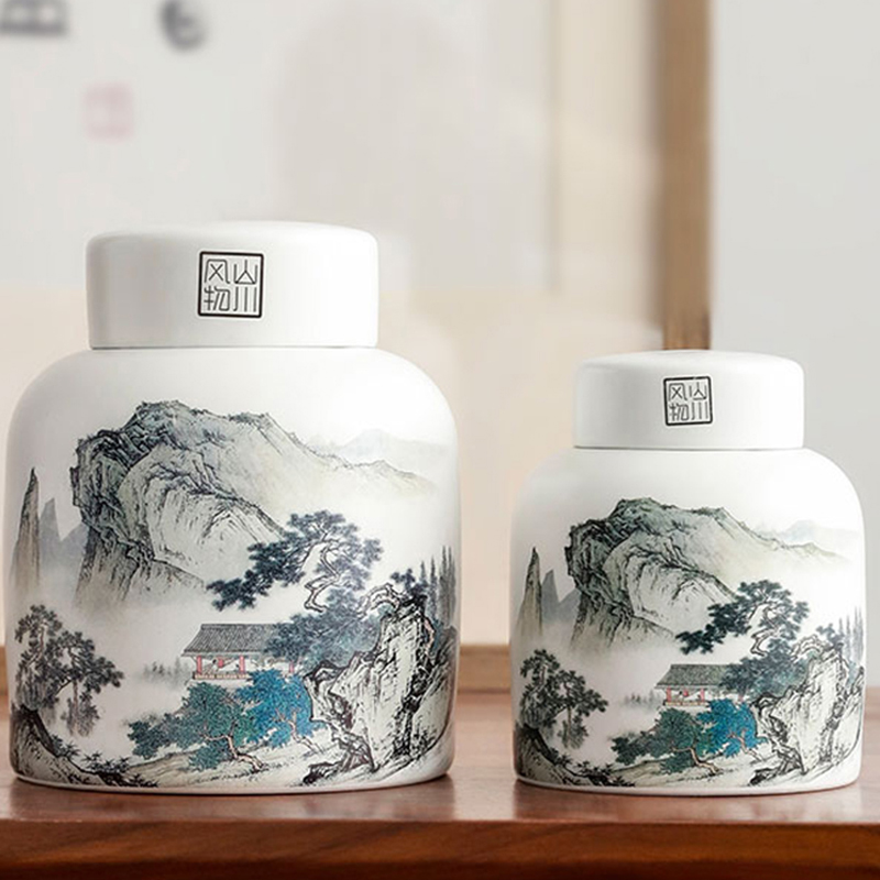 뚜껑이 달린 중국 풍경 차 냄비, 레트로 밀폐 차 냄비 - Coffee Tea In Chinese 리뷰 및 가격