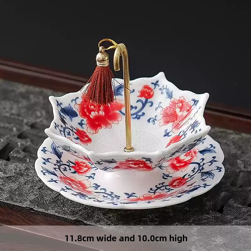 중국 청백자 우산 모양 세라믹 차망 회전식 잎차 필터  - Coffee Tea In Chinese 리뷰 및 가격