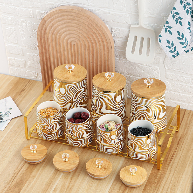 7가지 색상 유약 세라믹 주방 용기 세트 차 커피 설탕 - Coffee Tea Canister Set 리뷰 및 가격